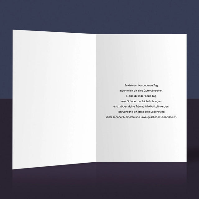 Fotocollage: 40. Geburtstag Erfülle Deine Träume - Glückwunschkarte