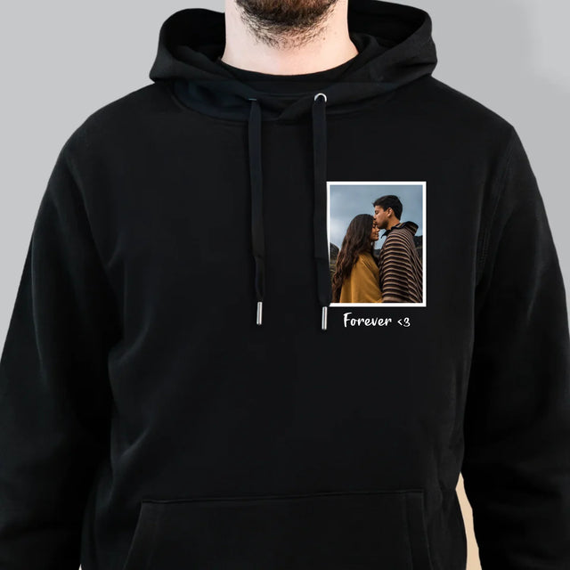 Foto Und Unterschrift: Foto Im Rahmen - Kapuzenpullover Für Herren