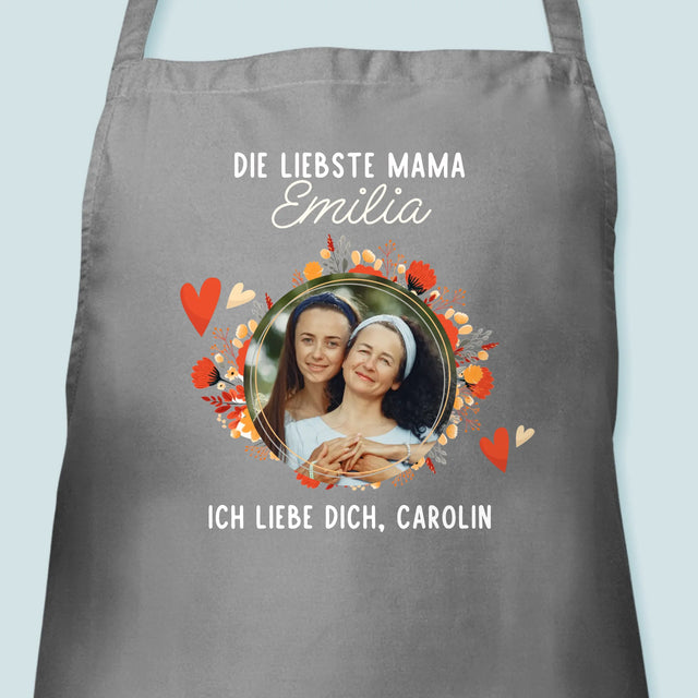 Foto Und Unterschrift: Liebste Mama - Schürze