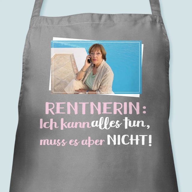 Foto Und Unterschrift: Rentnerin Ich Kann Alles - Schürze