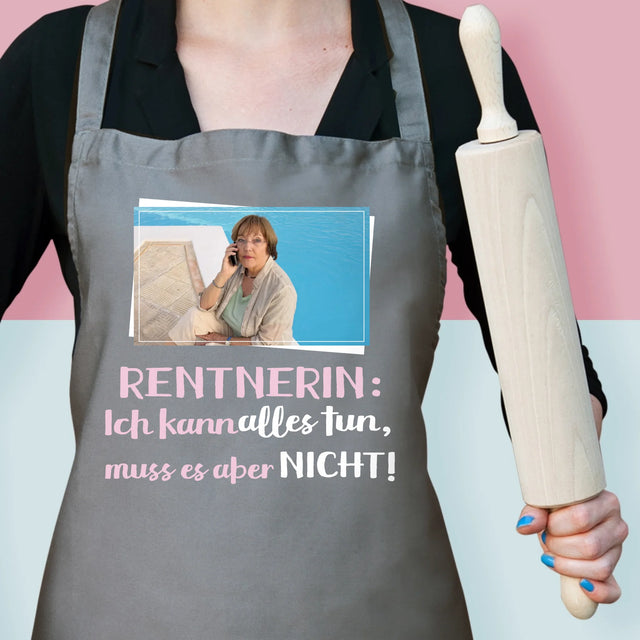 Foto Und Unterschrift: Rentnerin Ich Kann Alles - Schürze
