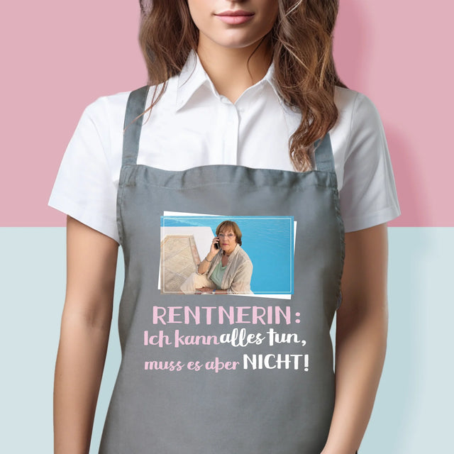 Foto Und Unterschrift: Rentnerin Ich Kann Alles - Schürze