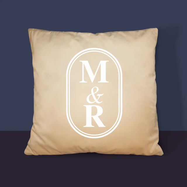 Monogramm: Initialen - Kissen