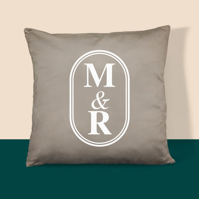 Monogramm: Initialen - Kissen