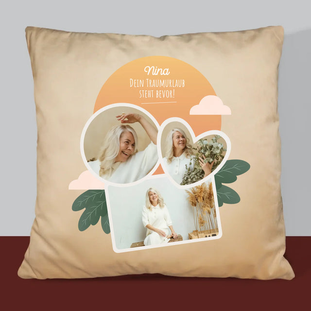 Fotocollage: Traumurlaub - Kissen