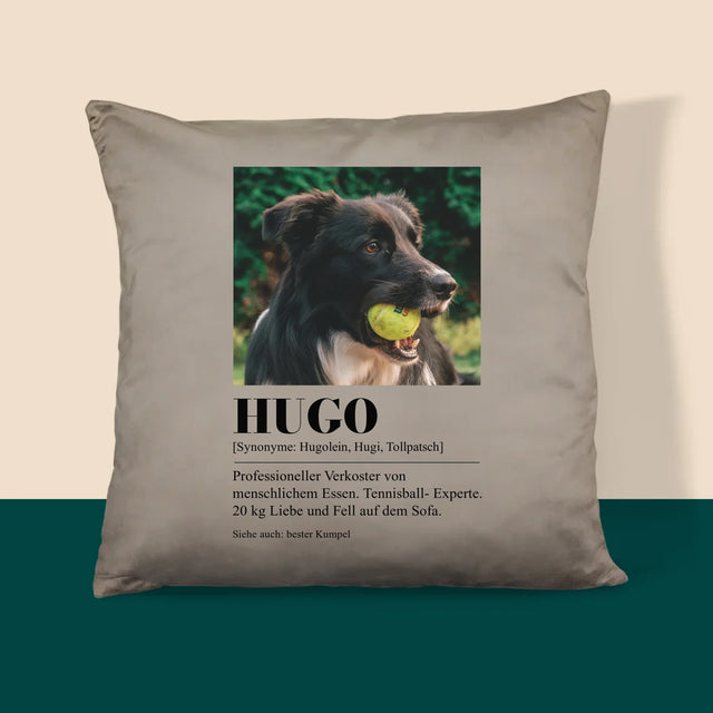 Foto Und Unterschrift: Haustier Definition - Kissen