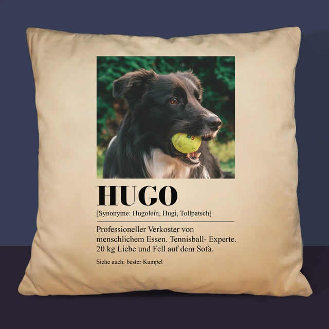 Foto Und Unterschrift: Haustier Definition - Kissen