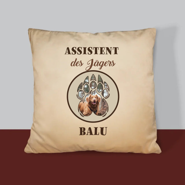 Form-Collage: Assistent Des Jägers - Kissen