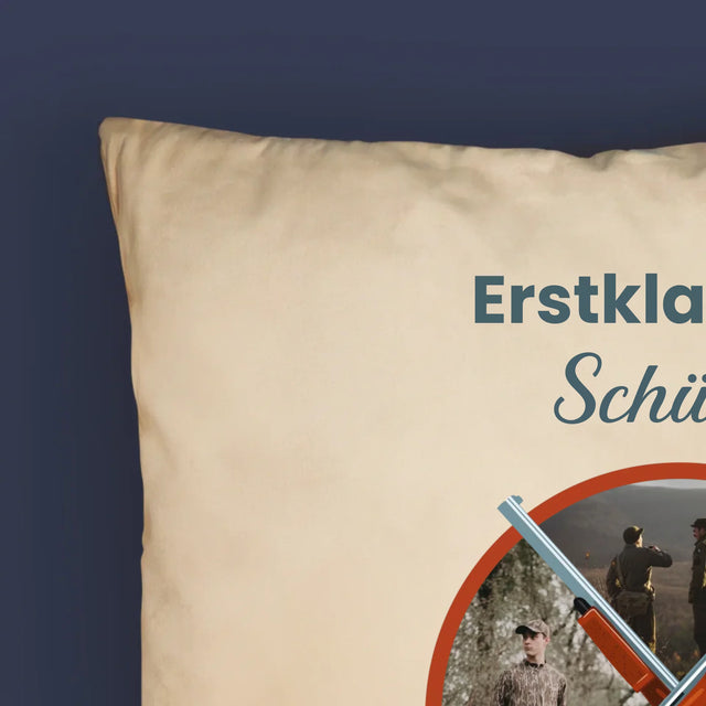Fotocollage: Erstklassiger Schütze - Kissen