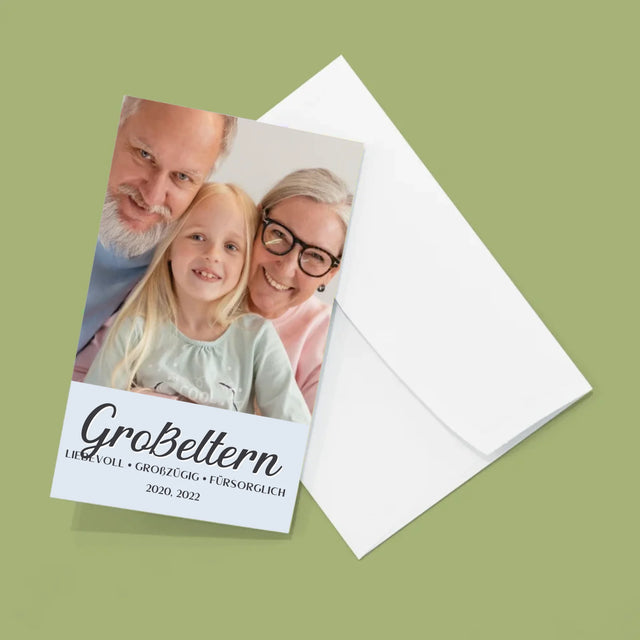 Fotocollage: Geliebte Großeltern - Fotos, Harmonikaartig Gefaltet