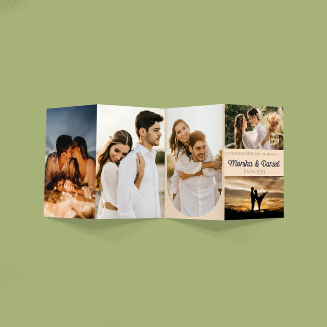 Fotocollage: Gemeinsam Sind Wir Am Besten - Fotos, Harmonikaartig Gefaltet