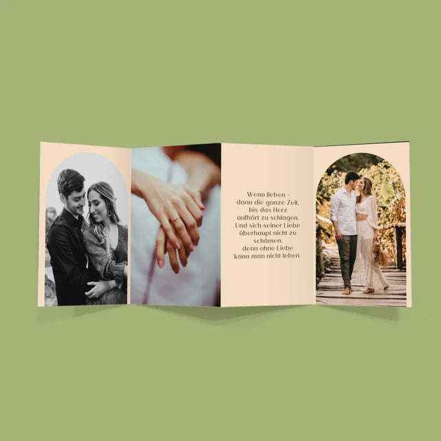 Fotocollage: Gemeinsam Sind Wir Am Besten - Fotos, Harmonikaartig Gefaltet