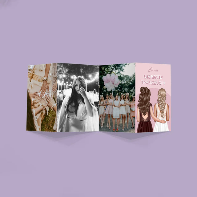 Avatar Creator: Beste Trauzeugin - Fotos, Harmonikaartig Gefaltet