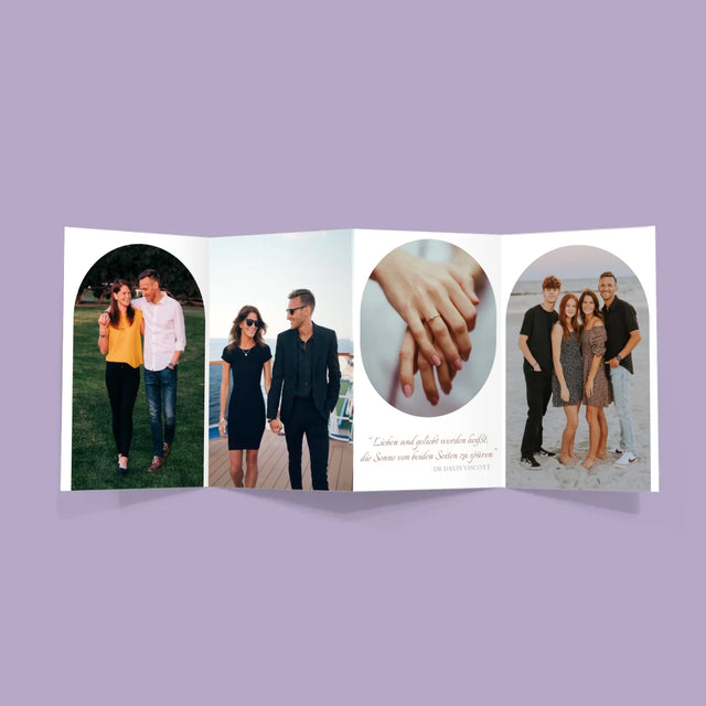 Fotocollage: Lieben Und Geliebt Werden - Fotos, Harmonikaartig Gefaltet