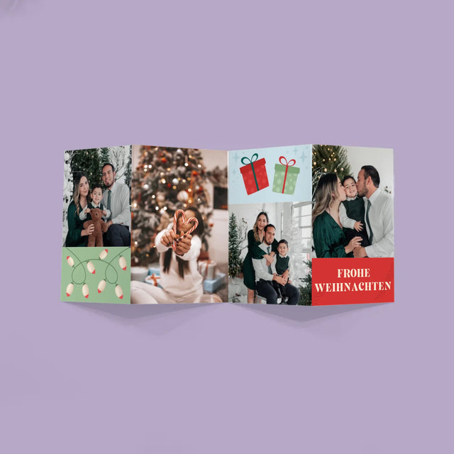Fotocollage: Weihnachtsfotos - Fotos, Harmonikaartig Gefaltet