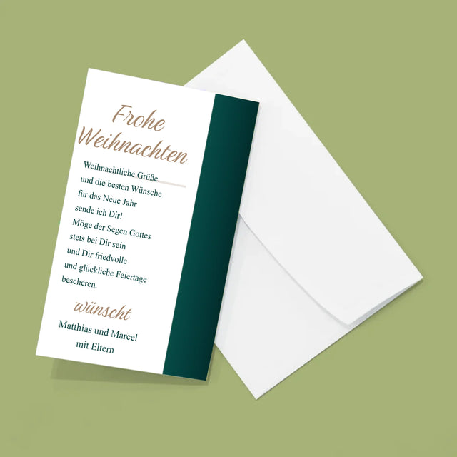 Fotocollage: Weihnachtswünsche - Fotos, Harmonikaartig Gefaltet