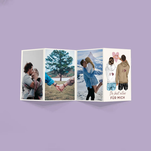 Avatar Creator: Paar Herz - Fotos, Harmonikaartig Gefaltet