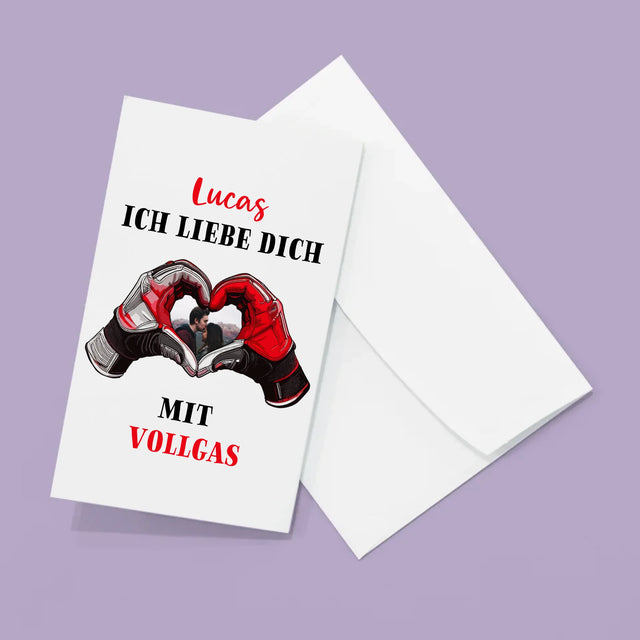 Foto Und Unterschrift: Ich Liebe Dich In Vollen Zügen - Fotos, Harmonikaartig Gefaltet