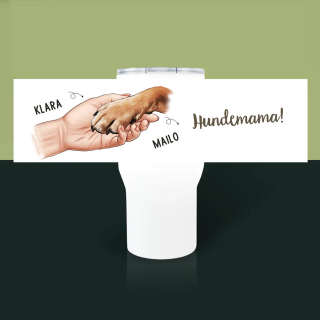 Avatar Creator: Hundemama - Thermobecher Weiß