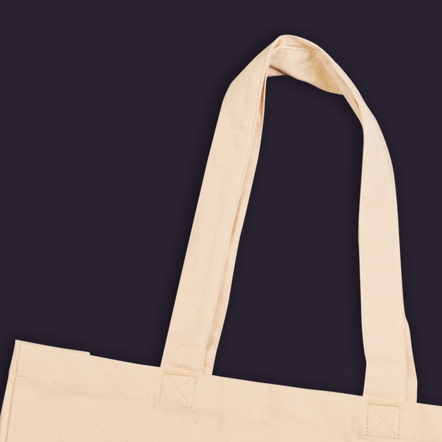 Foto und Unterschrift: Pies Established – Canvas-Tasche mit Aufdruck | DE