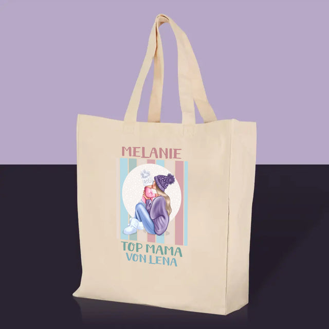 Charakter-Ersteller: Top Mama – bedruckte Canvas-Tasche | DE
