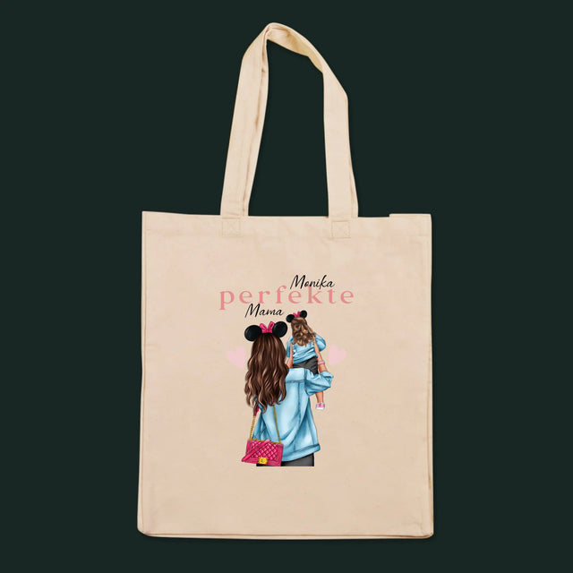 Charakter-Ersteller: Perfect Mom – bedruckte Canvas-Tasche | DE