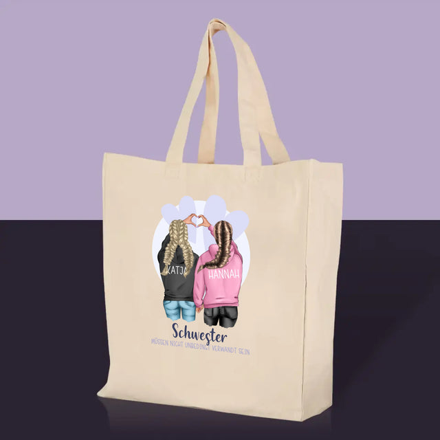 Charakter-Ersteller: Winterfreunde – Canvas-Tasche | DE