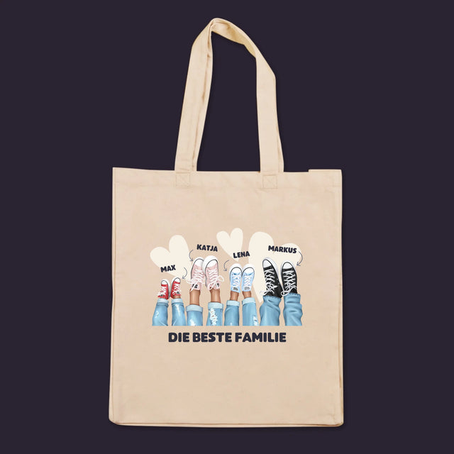 Charakter-Ersteller: Sneakers Family – Canvas-Tasche | DE
