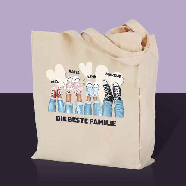 Charakter-Ersteller: Sneakers Family – Canvas-Tasche | DE