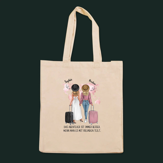 Charakter-Ersteller: Traveler Friends – Canvas-Tasche | DE