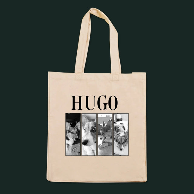 Fotocollage: Classic Bootleg mit Pupil – Canvas-Tasche mit Aufdruck | DE