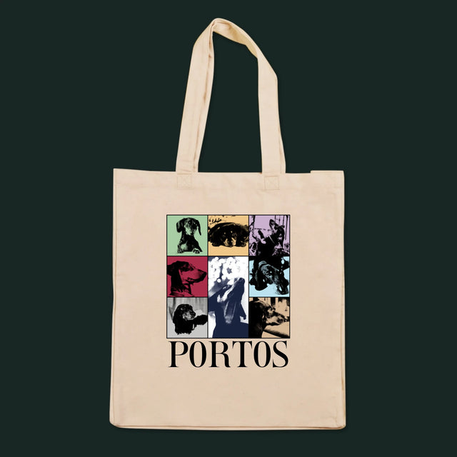 Fotocollage: Schüler Jak Taylor – Canvas-Tasche mit Aufdruck | DE