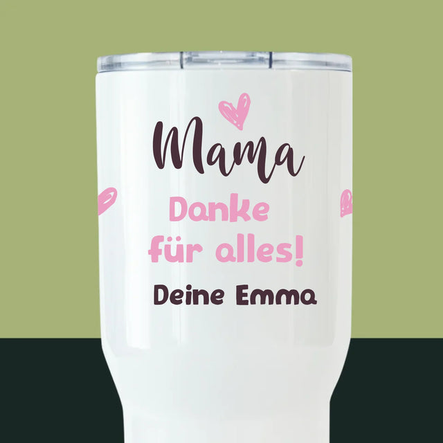 Avatar Creator: Mama Mit Kind - Thermobecher Weiß