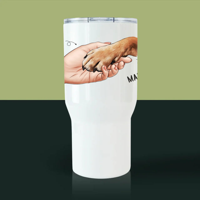 Avatar Creator: Hundemama - Thermobecher Weiß