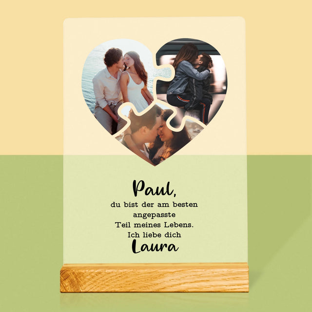 Fotocollage: Valentinstag-Puzzle - Druck Auf Acrylglas