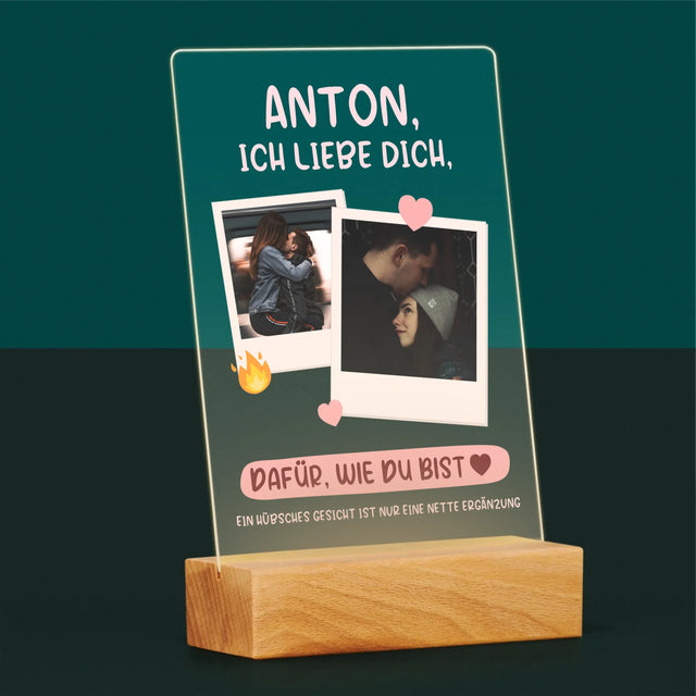 Fotocollage: Ich Liebe Dich, Wie Du Bist - Druck Auf Acrylglas