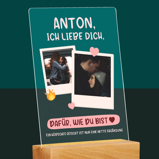 Fotocollage: Ich Liebe Dich, Wie Du Bist - Druck Auf Acrylglas