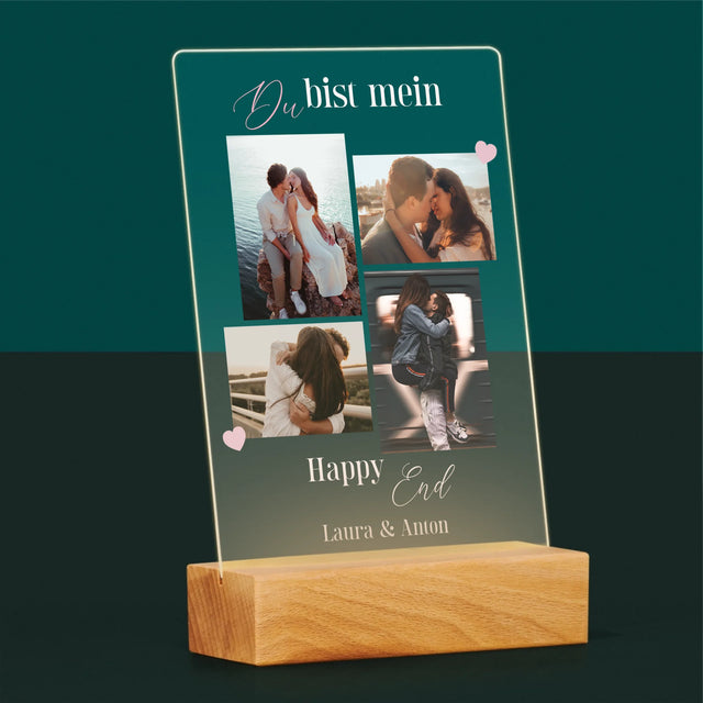 Fotocollage: Du Bist Mein Happy End - Druck Auf Acrylglas