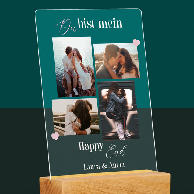 Fotocollage: Du Bist Mein Happy End - Druck Auf Acrylglas