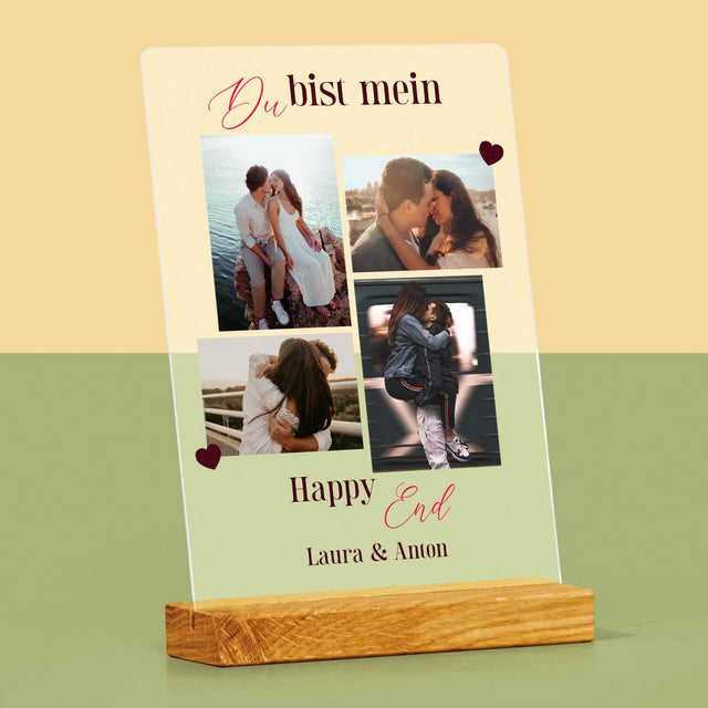 Fotocollage: Du Bist Mein Happy End - Druck Auf Acrylglas