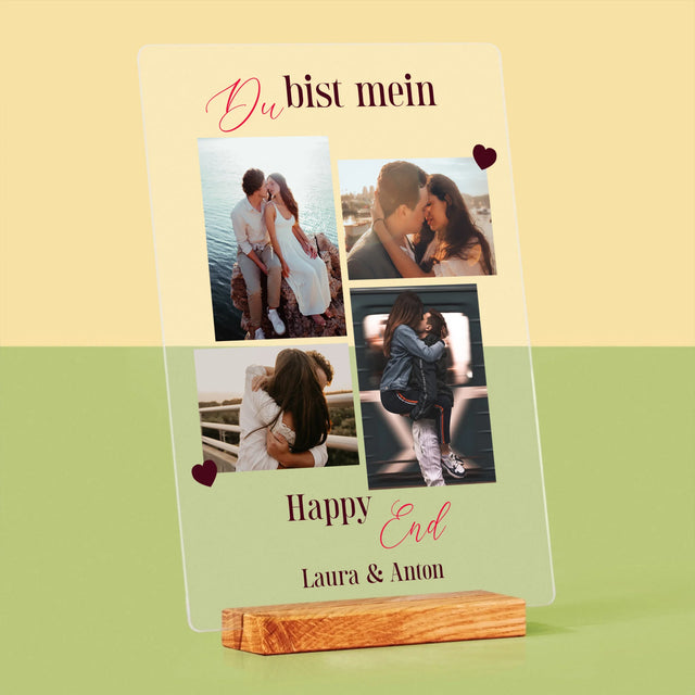 Fotocollage: Du Bist Mein Happy End - Druck Auf Acrylglas