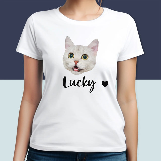 Ihr Avatar: Der Kopf Deines Kätzchens - T-Shirt Für Damen