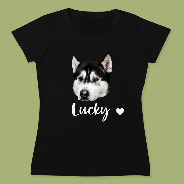 Ihr Avatar: Der Kopf Deines Hundes - T-Shirt Für Damen