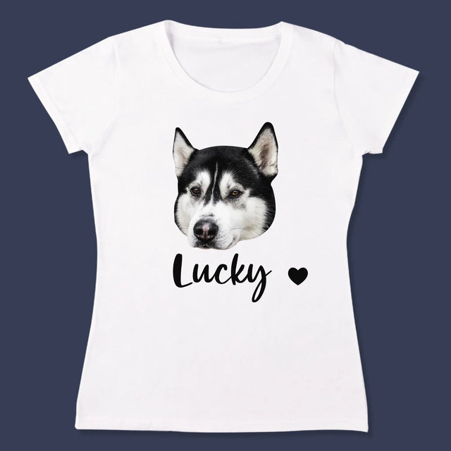 Ihr Avatar: Der Kopf Deines Hundes - T-Shirt Für Damen