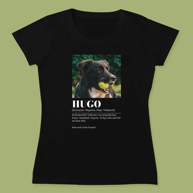 Foto Und Unterschrift: Haustier Definition - T-Shirt Für Damen