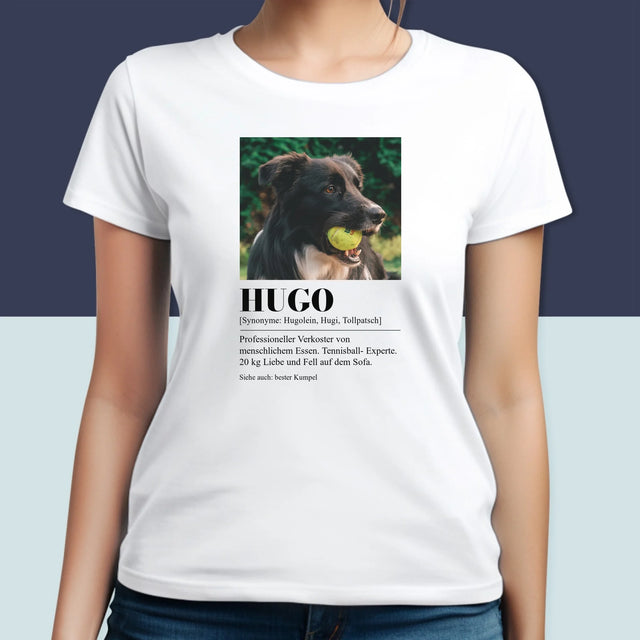 Foto Und Unterschrift: Haustier Definition - T-Shirt Für Damen