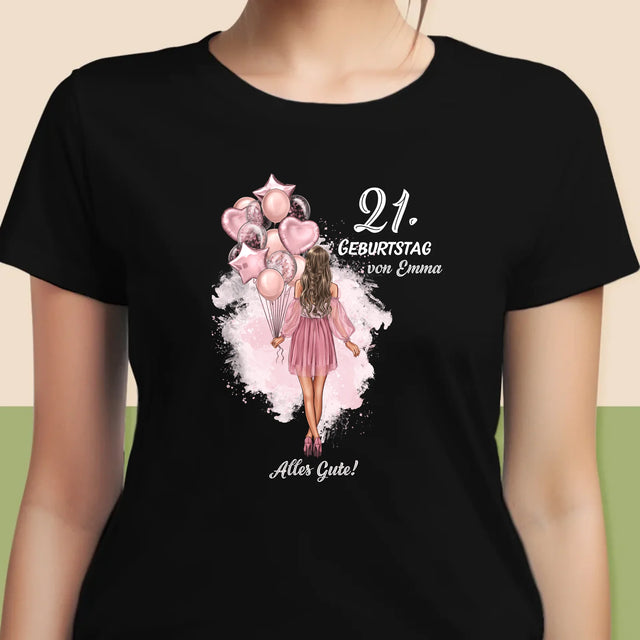 Avatar Creator: Geburtstag Luftballons - T-Shirt Für Damen