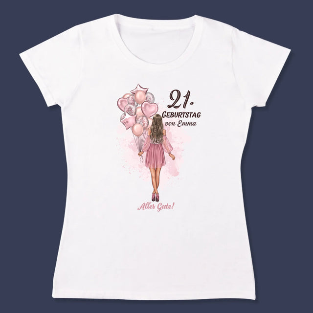 Avatar Creator: Geburtstag Luftballons - T-Shirt Für Damen