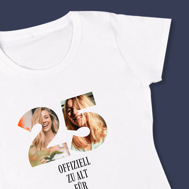 Buchstaben-Collage: Zu Alt Für Dicaprio - T-Shirt Für Damen