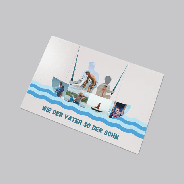 Form-Collage: Wie Der Vater So Der Sohn - Schreibtischunterlage